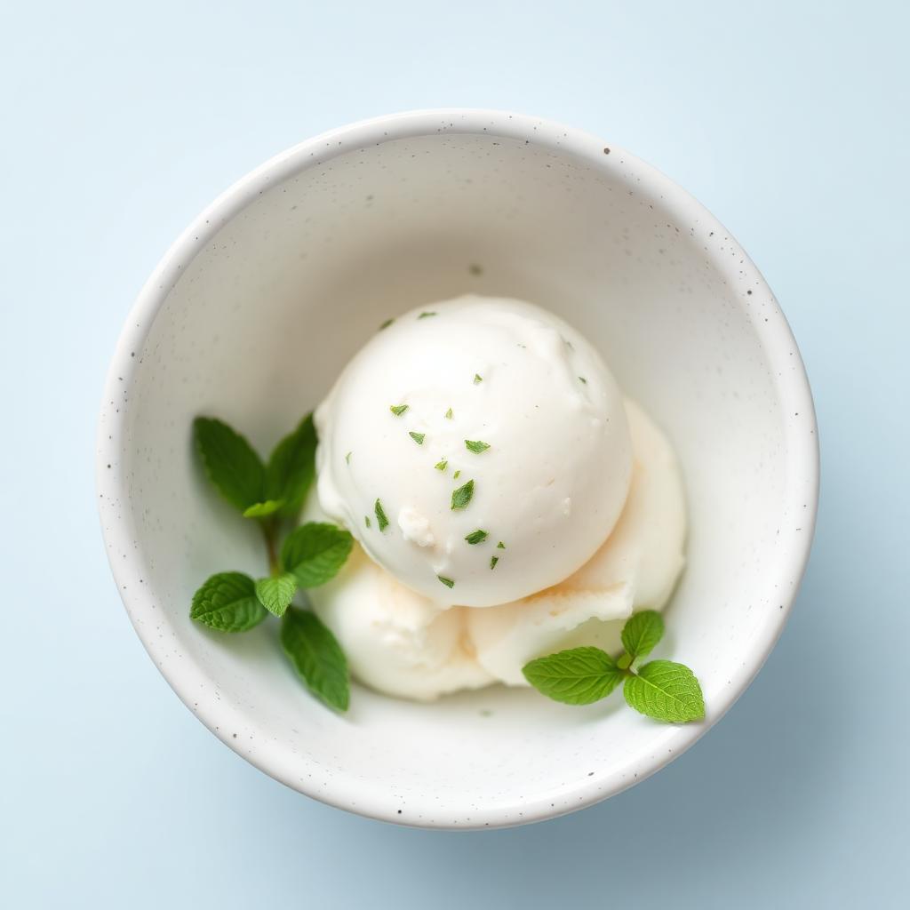 Sorbete de Limón Hierbabuena con menta y hierba buena